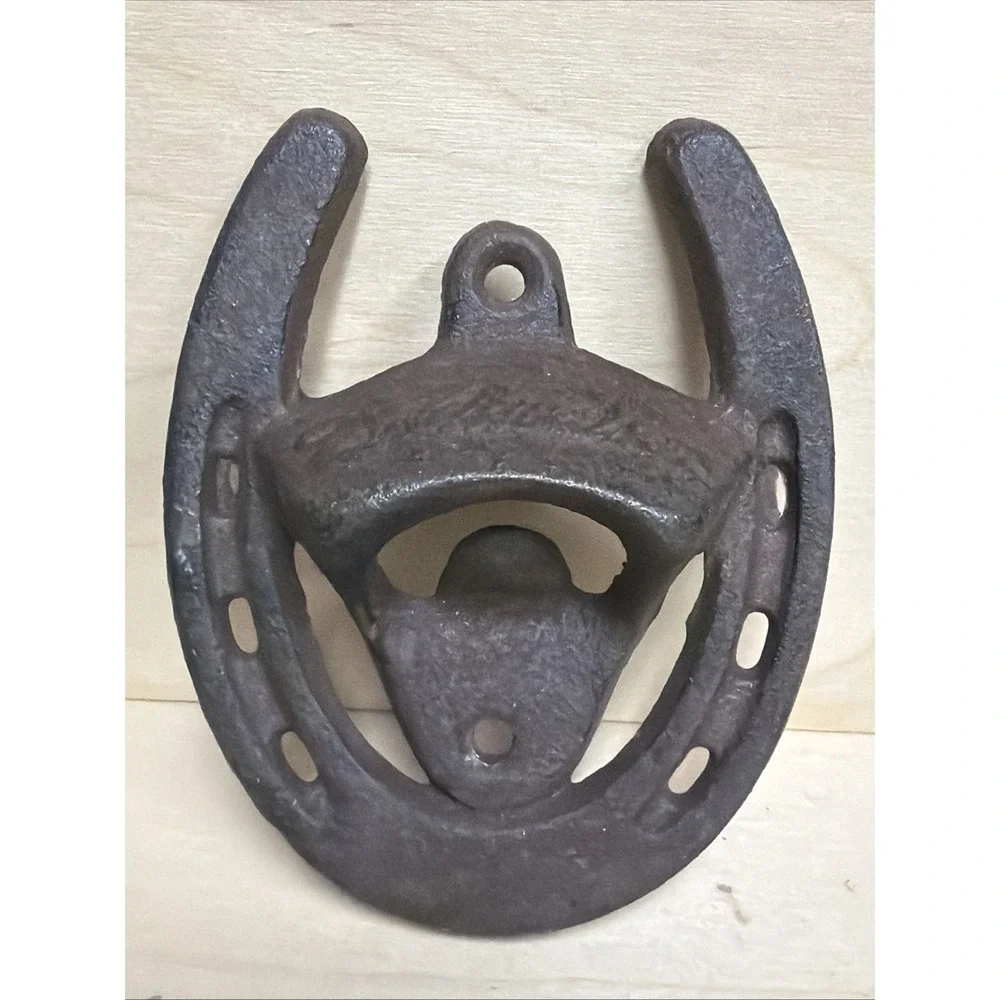 Budweiser‎ Wall Mounted Bottle Cap Opener Horseshoe Shape